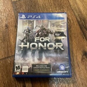 For Honor PlayStation 4‎ With Case, Game Disc PS4 Video Game Sony
